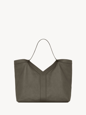 Большая сумка-тоут Y из гладкой кожи