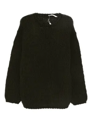 Джемпер с ребристой отделкой
