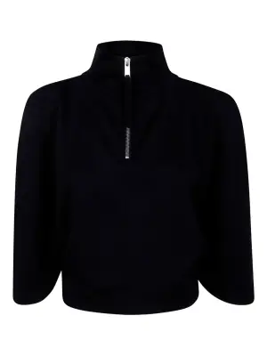 Топ на молнии с высоким воротником