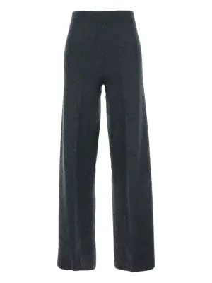 Шерстяные брюки с завышенной талией