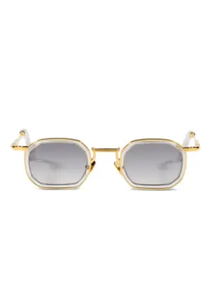 Солнцезащитные очки с геометрической оправой