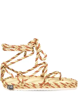 сандалии с завязками