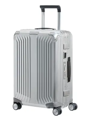 Жесткий чемодан для ручной клади Lite-Box Alu 4R 55 см