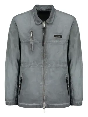 Куртка с эффектом потертости