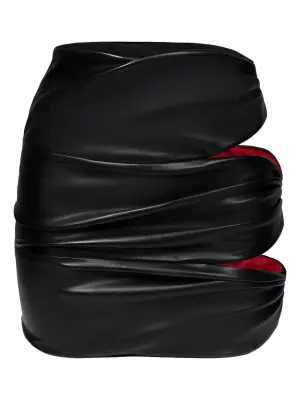 Юбка мини с вырезами