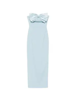 Макси-платье Angelique без бретелек с бантом большого размера