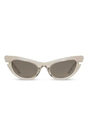 солнцезащитные очки в оправе 'кошачий глаз' с блестками
