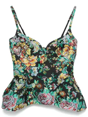 Парчовый топ-корсет