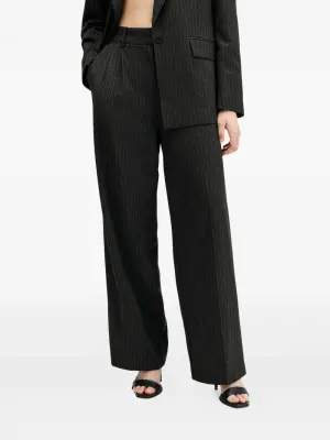 Плиссированные брюки в полоску Averie