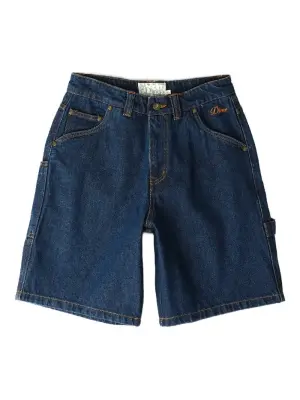 Джинсовые шорты с вышитым логотипом