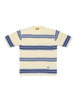 Полосатая футболка с круглым вырезом