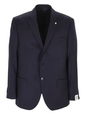 Однобортный пиджак из шерсти