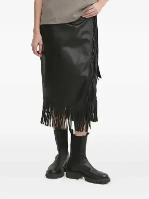 Юбка с бахромой