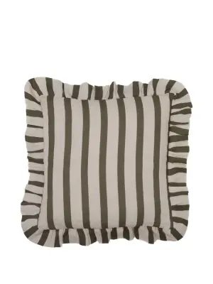 Наволочка в полоску с оборками