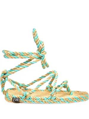 сандалии с завязками