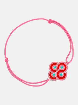 Браслет из серебра Enlacé Pop - розовый