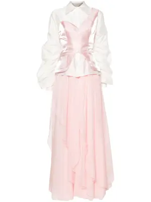 Расклешенная юбка с драпировкой