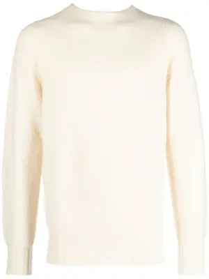 Шерстяной джемпер с круглым вырезом