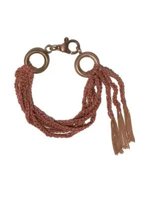 Многослойный браслет Lucky из розового золота