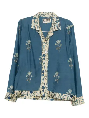 Рубашка с цветочным принтом