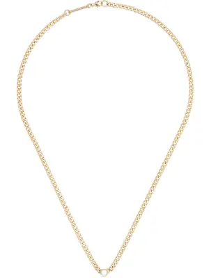 Золотое колье с бриллиантом