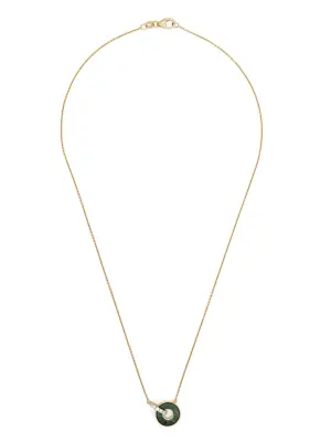 Колье Promesse из желтого золота с малахитом