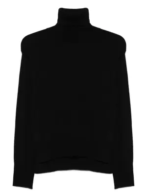 Свитер из шерсти мериноса с высоким воротником