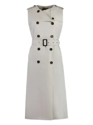 Двубортный тренч Aurelia без рукавов