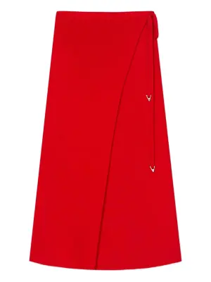 двухслойная юбка А-силуэта