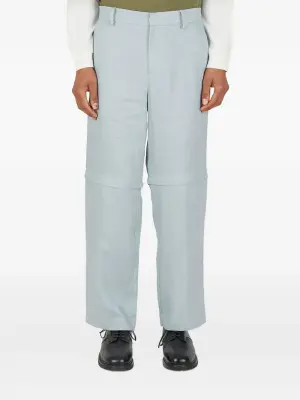 Льняные брюки со съемными вставками