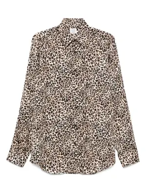рубашка с леопардовым принтом