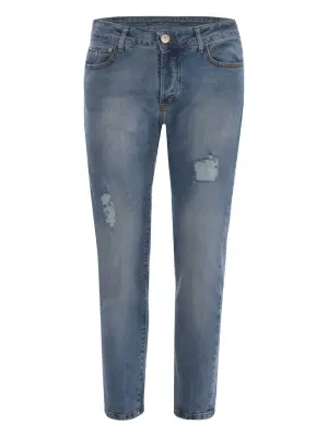 джинсы с прорезями