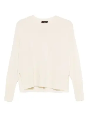 Кашемировый свитер в рубчик