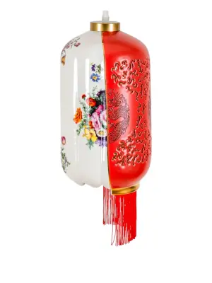 Абажур Inalda с цветочным и драконьим узором