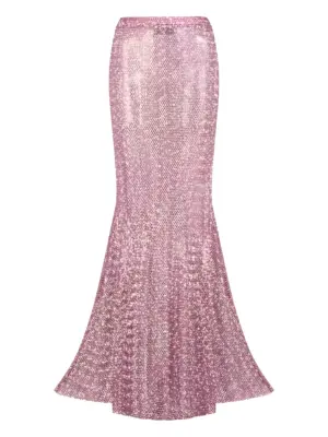 Юбка макси со стразами
