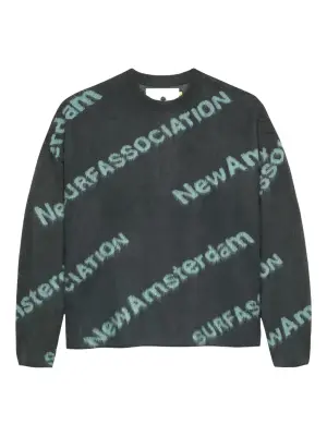 Трикотаж с диагональным текстом