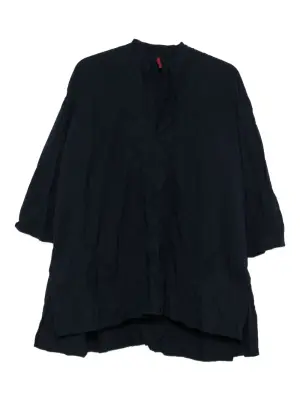 блузка с воротником-стойкой