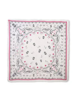 Шарф с графичным принтом