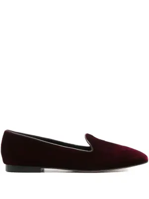 Балетки с бархатным покрытием