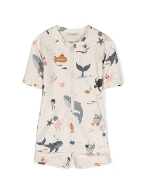 Комбинезон из переработанного полиэстера с принтом