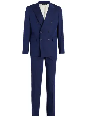 Костюм с двубортным пиджаком