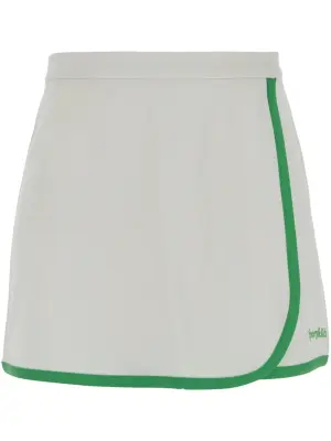 Юбка мини с вышитым логотипом