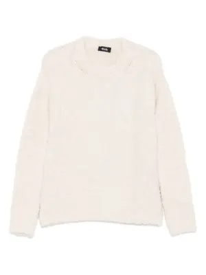 Свитер с круглым вырезом