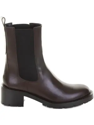 Кожаные челси с эластичными вставками