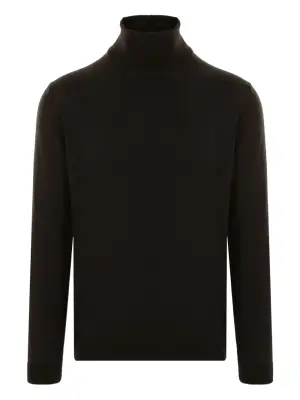свитер из шерсти мериноса с высоким воротником