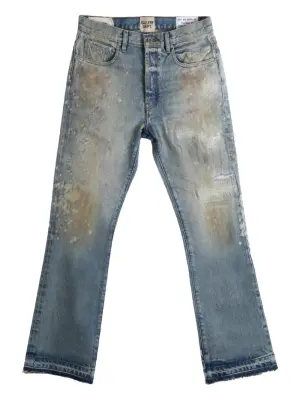 distressed frayed jeans