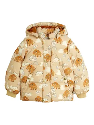 Пальто с капюшоном и узором