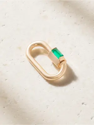 Подвеска Solo Baguette Babylock из 14-каратного золота с изумрудом