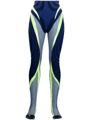 Легинсы со вставками в рубчик