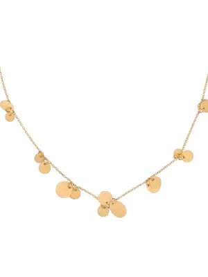 Колье из желтого золота с подвеской